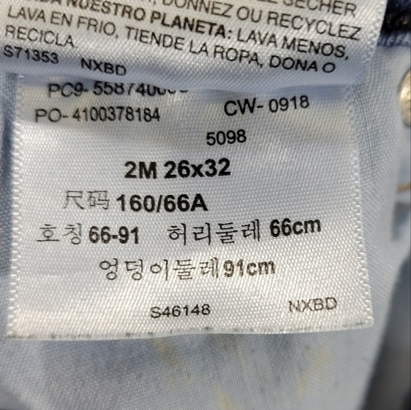 Denizen Levi's  Womens Ankle Skinny High Rise Med Wash Blue Jeans Size 2 - Picture 7 of 12